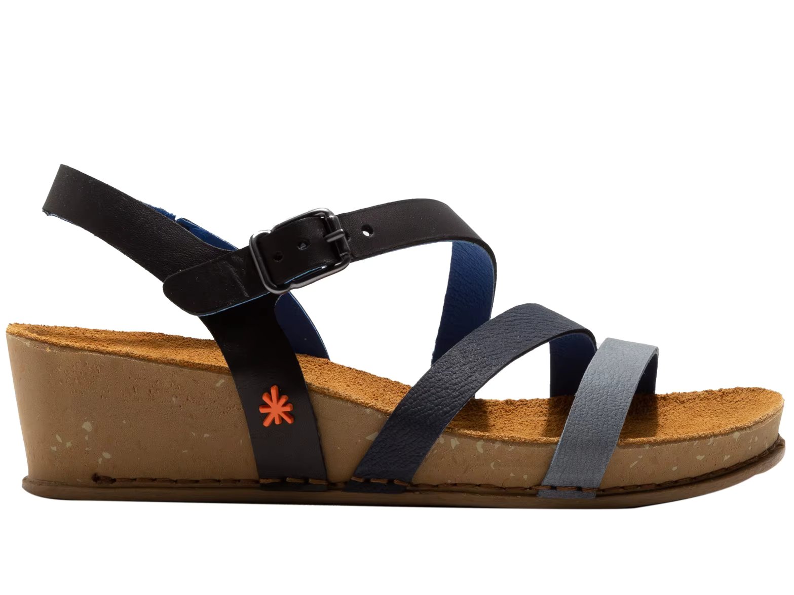 1930 GRASS WAXED BLACK / I LIVE, ART, Shoeshop, women's sandals, heel shoes, sandals, women's shoes