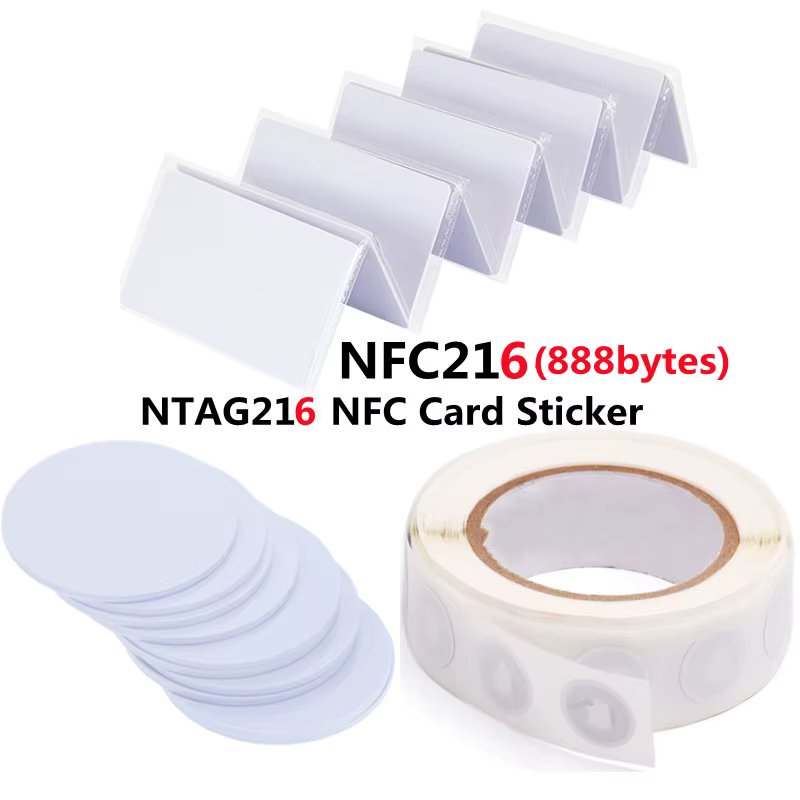 10pcs Ntag216 NFC Card Sticker 13.56MHz Ntag 216 RFID Cards Smart Card NFC Tag Sticker RFID Tags For All NFC Phones