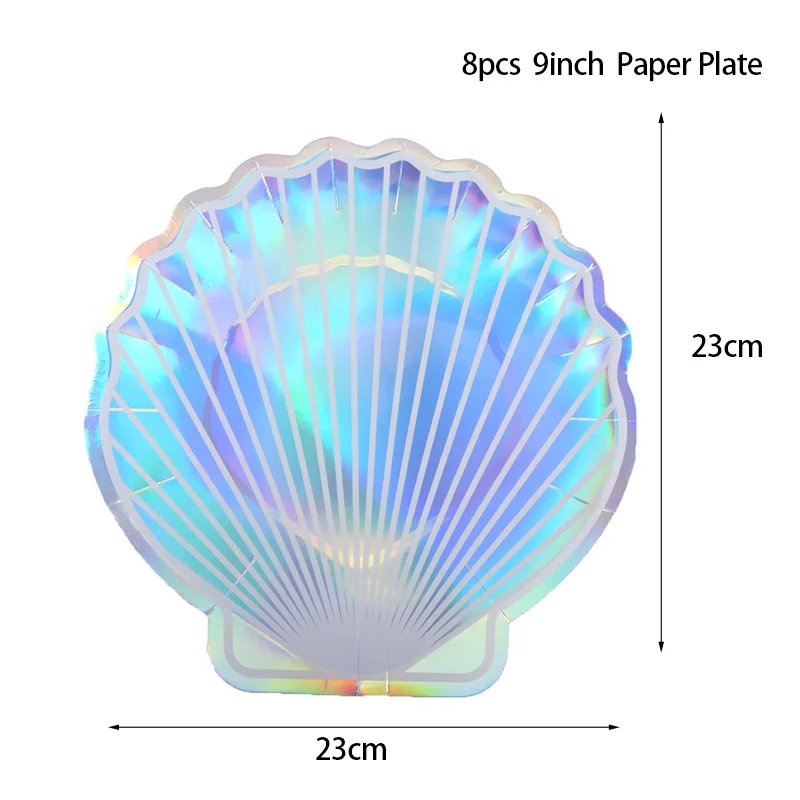 8pcs 9inch plate B
