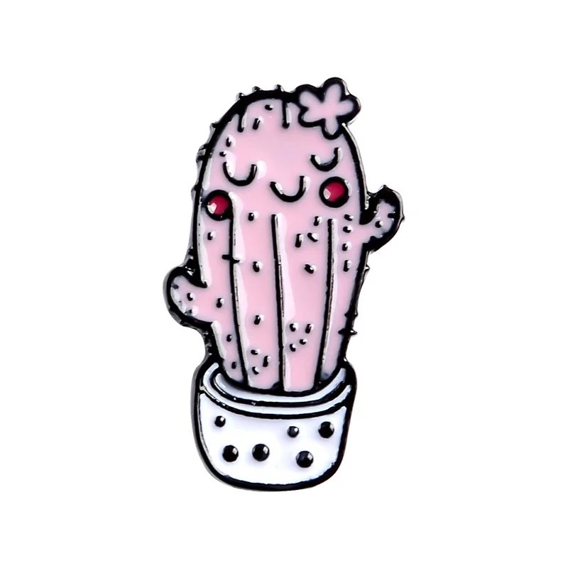 Cactus cactus balls succulent Enamel Pin Brooch Cartoon Women Men Denim Jackets Lapel Pins Backpack Badges Kids Fashion Jewelry