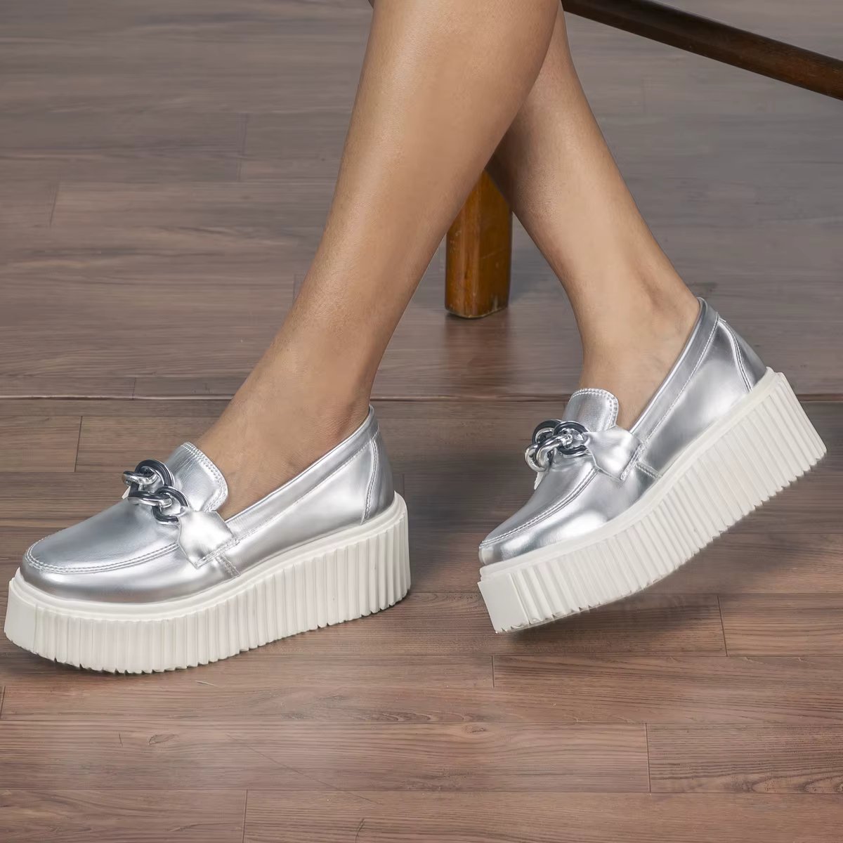 Victoria Women's GuGi Metallized Short Cano 405-GG Moccasin