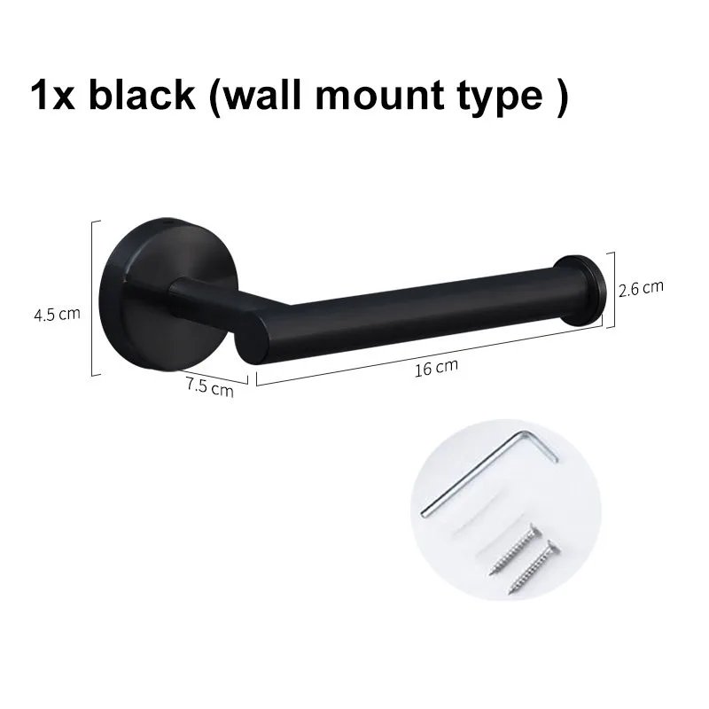 1x black wall mount