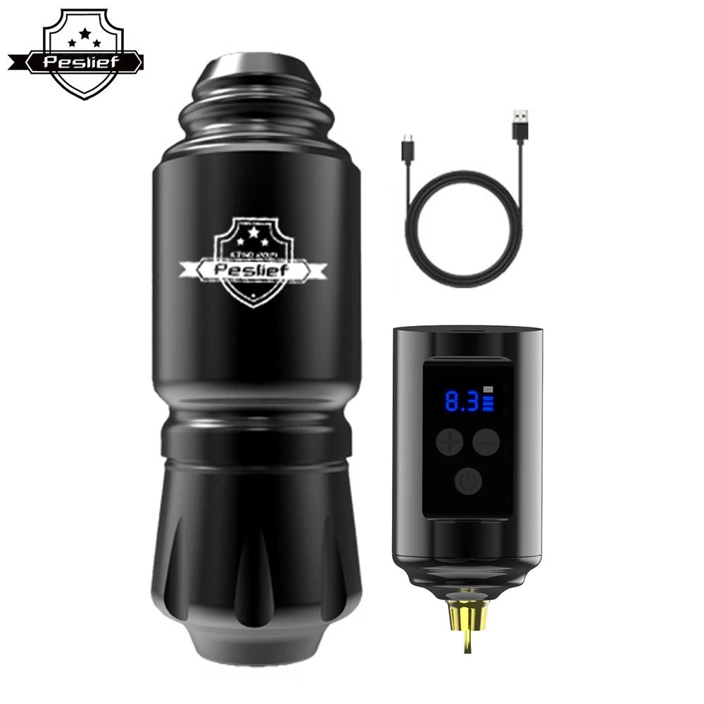 YILONG Rotary Wireless Tattoo Machine Kit With 1500MHA Battery Permanent Makeup Professional High Quality Tattoo Gun Set