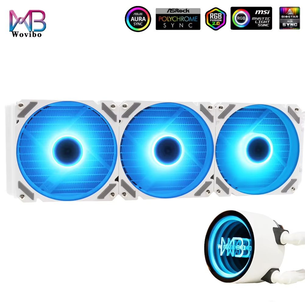 CPU Water AIO Cooler High Performance Liquid Cooling Radiator 360mm 240mm Fan for 115x 1200 1700 2011 X79 X99 AM4 Ventilador