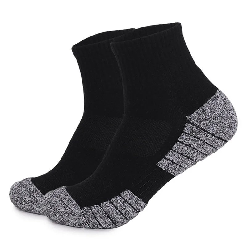 Men Women Cotton Running Socks Thick Towel Bottom Hiking Sports Socks Ankle-In-Tube Tennis Walking Badminton Socks