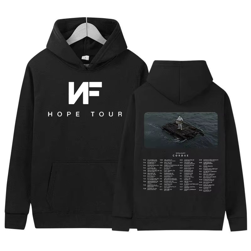 Rapper NF Hope Music Album 2024 New Hoodie Men's Fashion Casual Oversized Sweatshirt Hip Hop Vintage Pullover Hoodies Streetwear