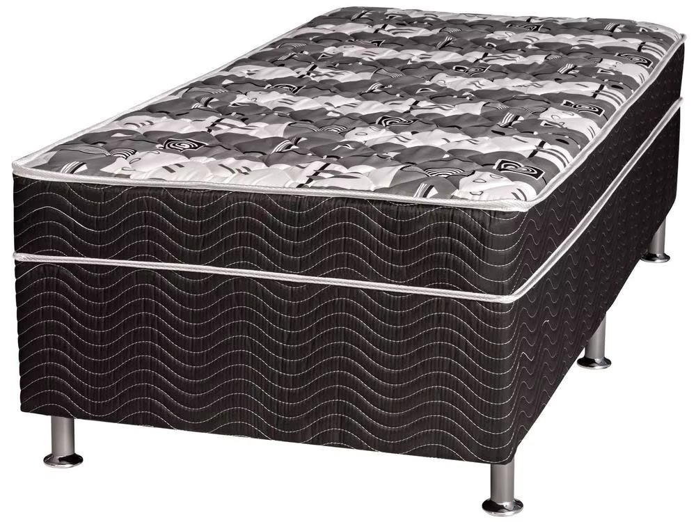 Single Box Bed Conjugated Orthophom Spring 40cm Height Mag Black