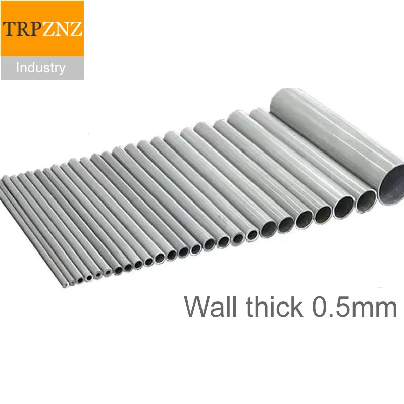 Aluminum round tube  thin wall 0.5mm  6063 Fine-drawn thin-walled aluminum tube pipe 3mm 3.5mm 4mm 5mm 6mm 7mm 8mm 10mm to 30mm
