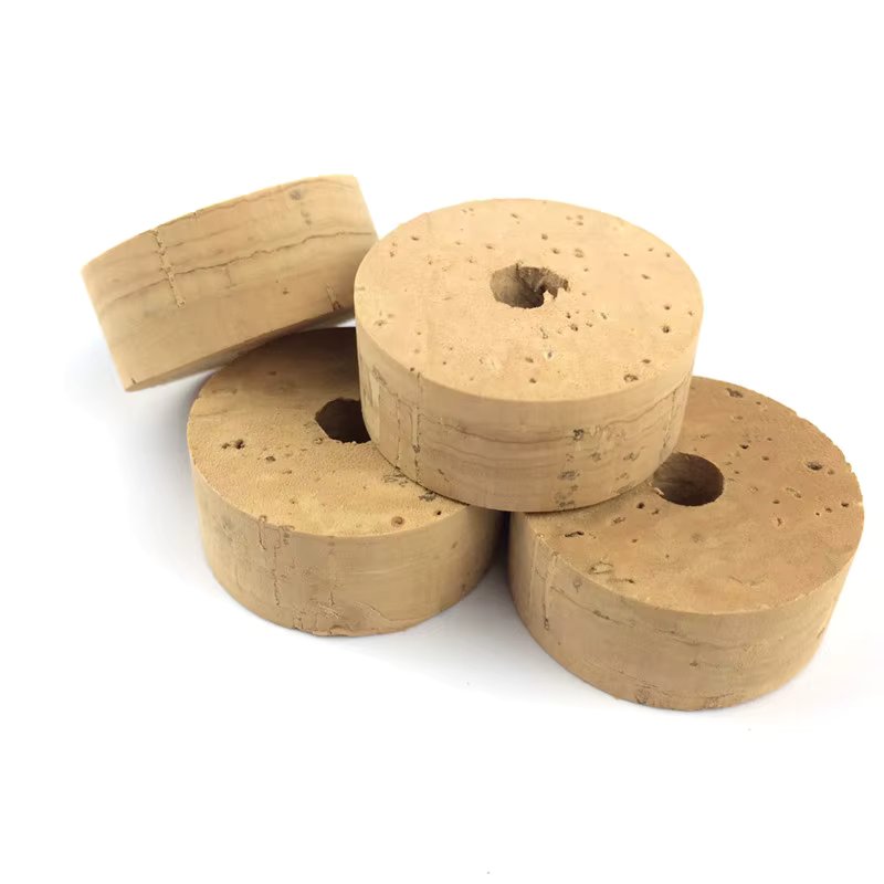 NooNRoo AAA Grade Cork Ring  ( 10pcs )   1 1/4" x 1/2" x 1/4" with a Hole   fishing rod Repair Components