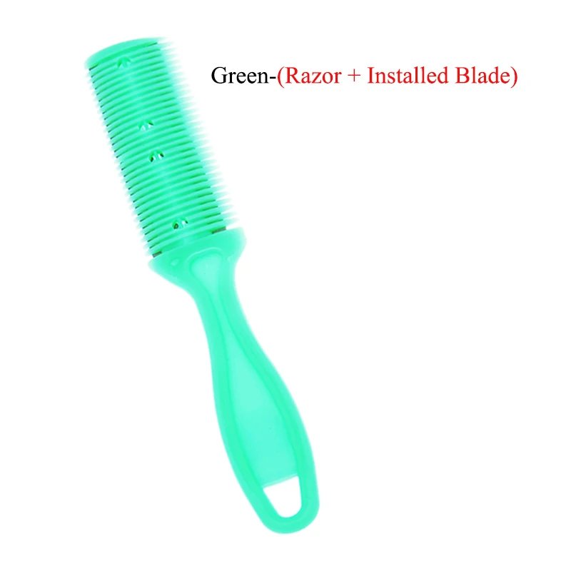 Meisha 1pcs Double-Sided Hair Razor Blade Comb Hair Cutting Thinning Comb for Men Women Hair Trimmer DIY Styling Tools C0009A
