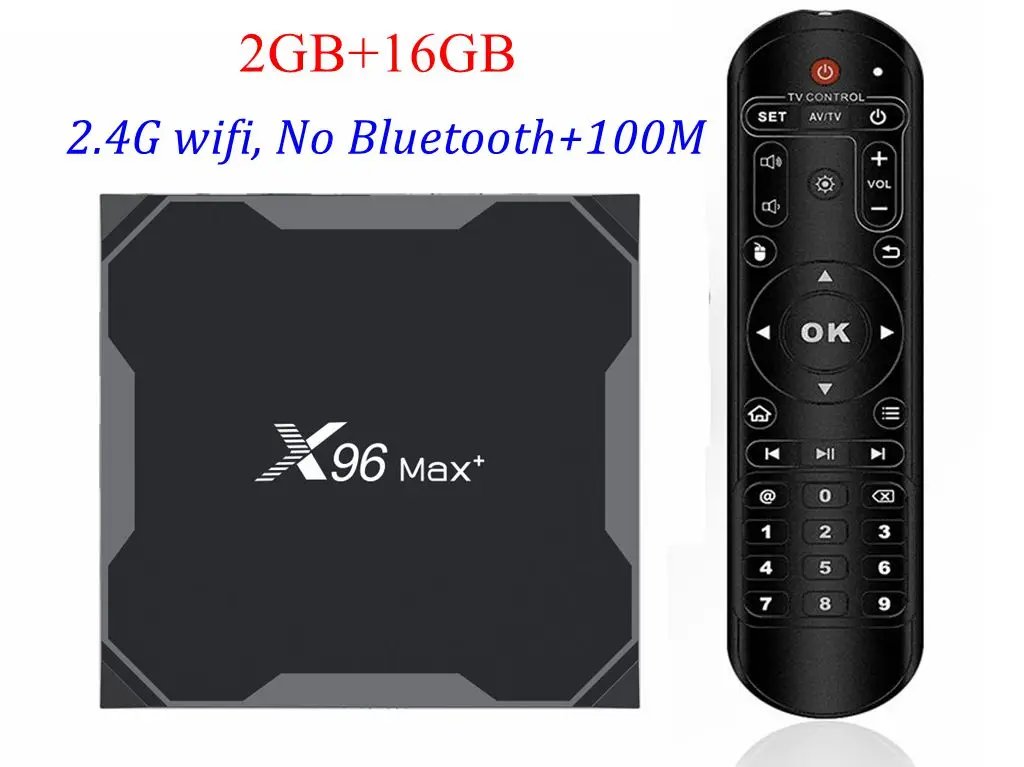 20pcs X96 Max Plus Android 9.0 TV Box Amlogic S905X3 4GB 64GB Max 2.4G/5G Dual WiFi USB3.0 BT4.0 8K 4K H.265 UHD Media Player