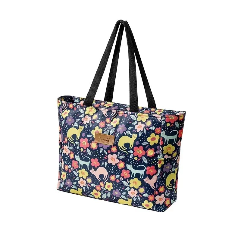 Large Capacity Waterproof Thermal Cooler Bag Women Portable Lunch Travel Picnic Case Insulated Bento Boxes Pouch Food Ice Bags