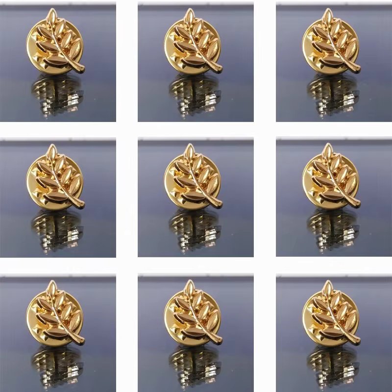 9 PCS Sprig of Acacia Masonic Lapel Pins Freemason Symbol Gift Lapel Pin with Butterfly Clutch, 0.5''