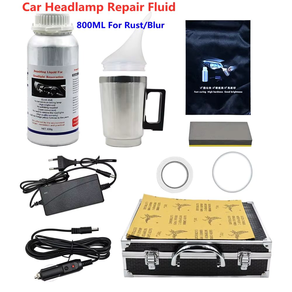 Hot 800g Car Spot Rust&Tar Spot Remover Headlight Chemical Polishing Kit Liquid Polymer Truck Repair Fluid Scratch Remover