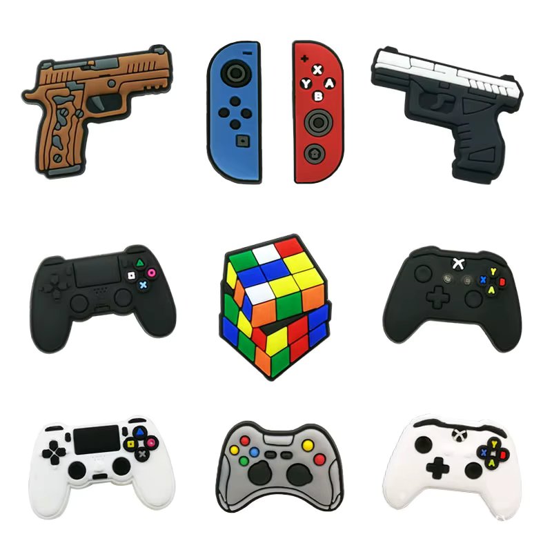 Hot Sale 1PCS Pvc Game Shoe Charms for Crocs Accessories Shoe Pin Shoe Bracelet Wristband Adults Men Women Party Gifts