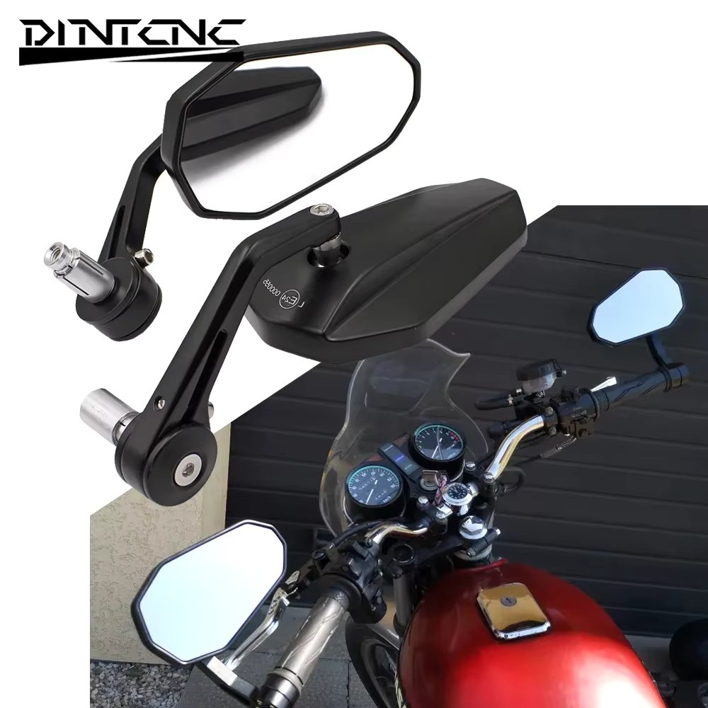 Handlebar Mirror Universal for 22mm for Yamaha for Kawasaki Motorcycle Mirror Wide Field of Vision Side Mirrors Accessories