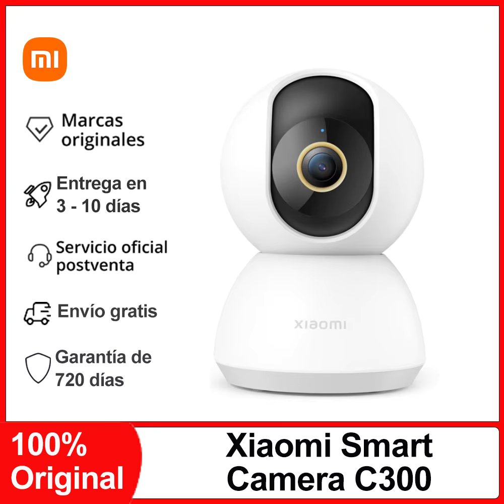 Xiaomi Smart Camera C300 , F1.4 Large Aperture, 3 Million Pixels, AI Human Detection,2K Image Quality,  360° Smart Camcorder