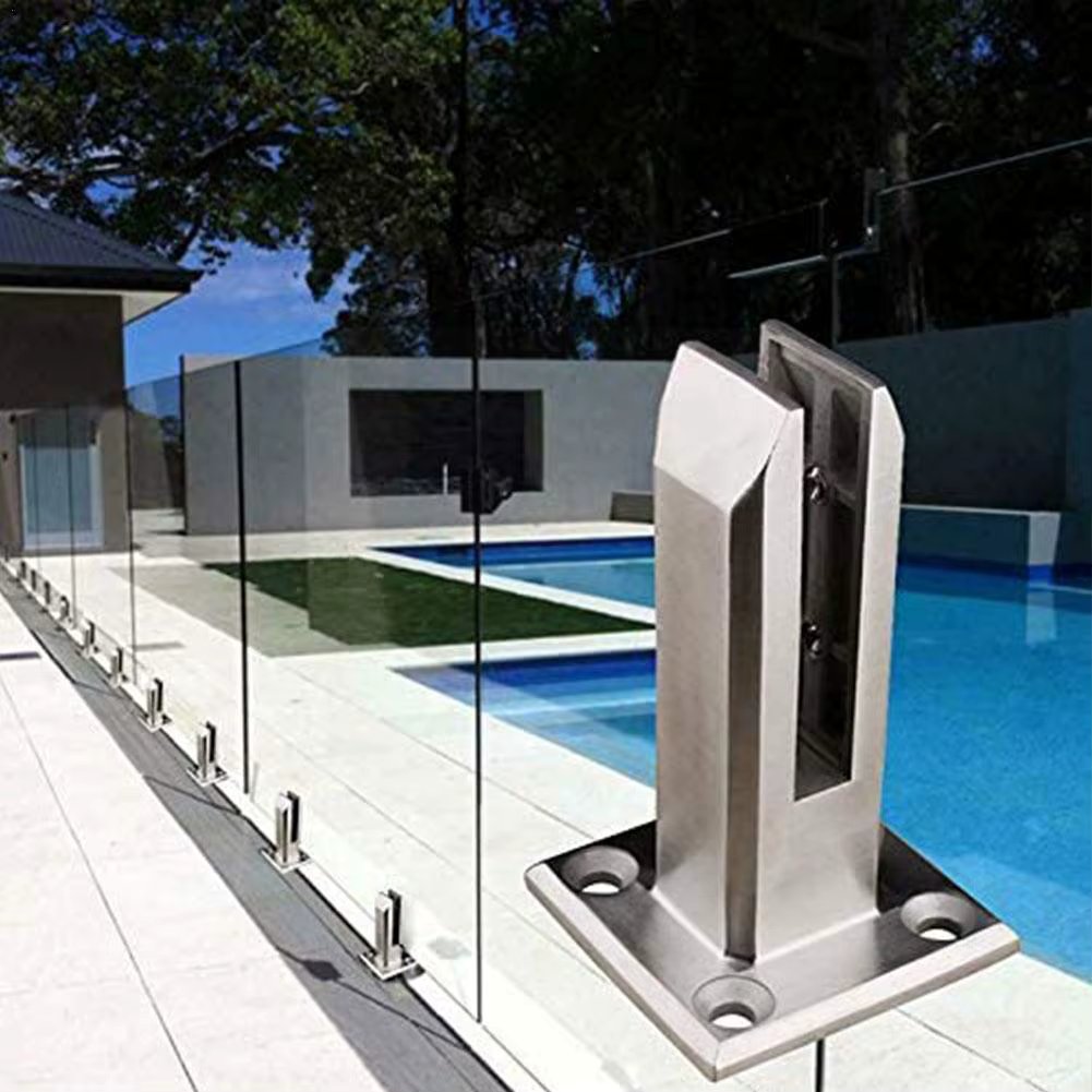 Stainless Steel Glass Clips, Railing Clips, Floor To Floor Stairs, Balconies, Swimming Pools, Balconies, Gardens, Pointed Mouth
