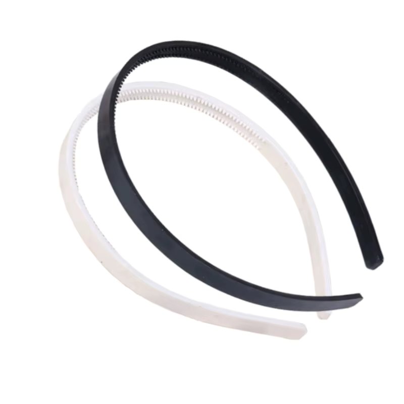 20pcs/lot 10MM wide White Black Plain Plastic Headband Kid Hard Hair Band For Girls  Teens Women Hair Accessories DIY Hair Tools