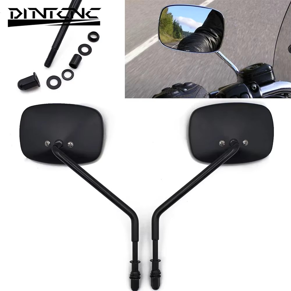 Accessories Mirror Universal for Vespa for RA for Royal Alloy Aluminum Alloy Shell Lron Pole Motorcycle Square Rearview Mirror