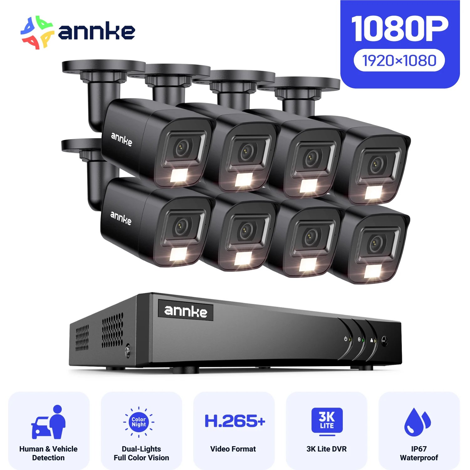 8pcs cameras 51BH