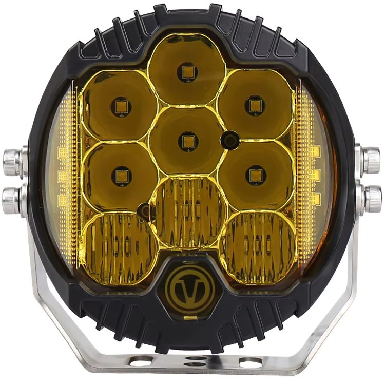 1PCS 7inch Yellow