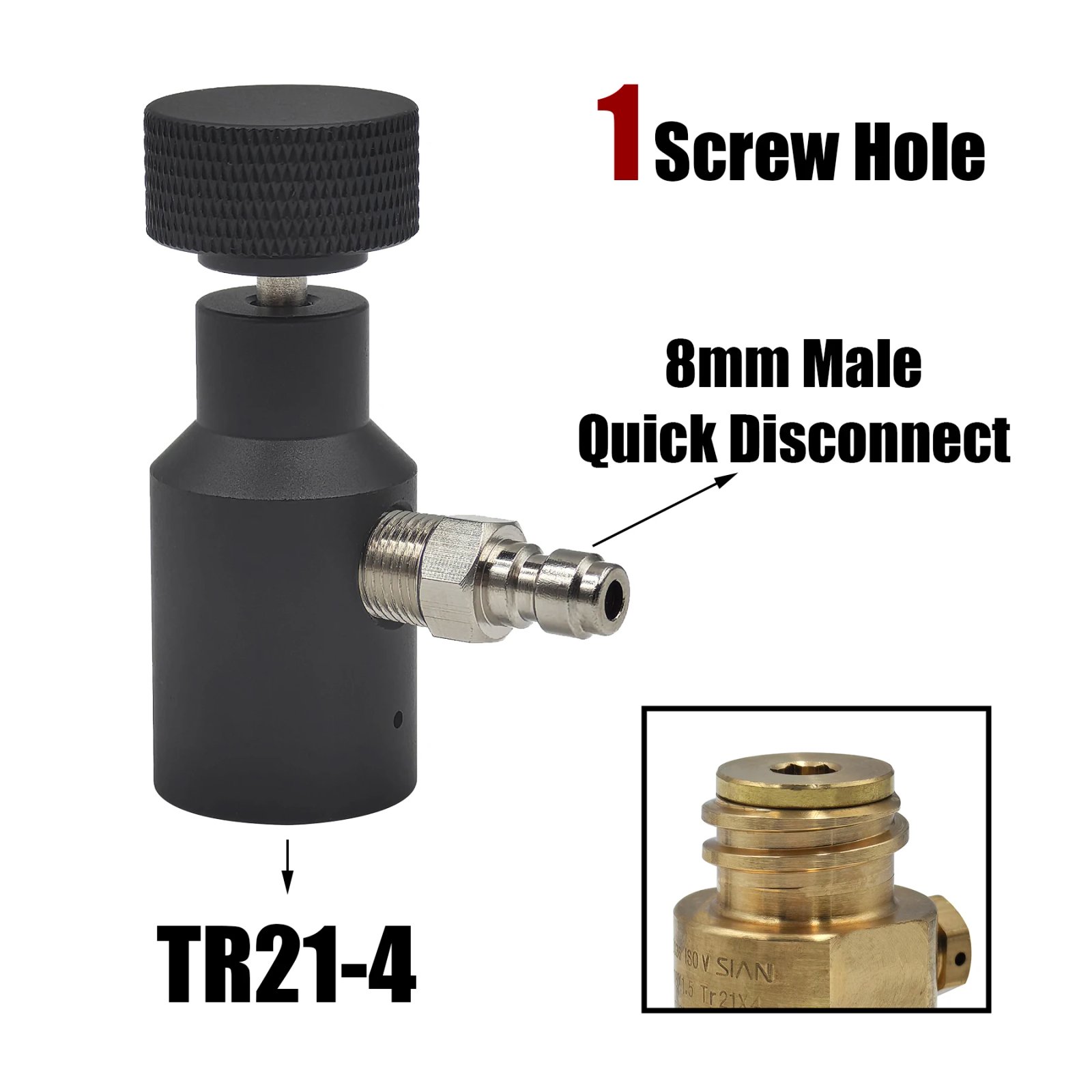 1 holes Male