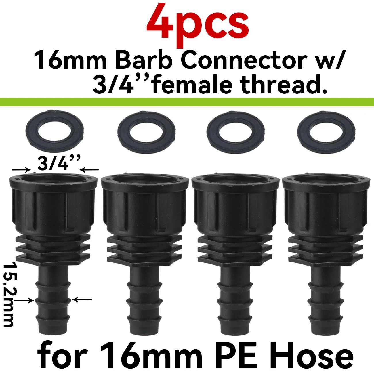 B-16mm-3I4inch-4pcs