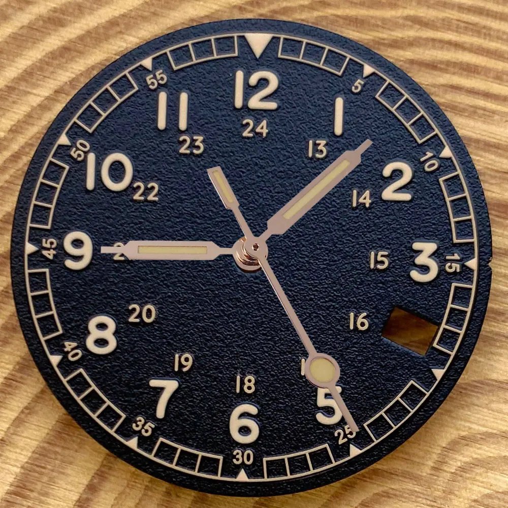 black B dial hand