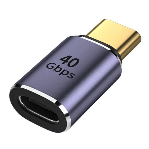 90 Degree USB C Converter Thunderbolt Type C Adapter Female to Male Right Angle Elbow USBC Earphone Audio Data Charge Extender