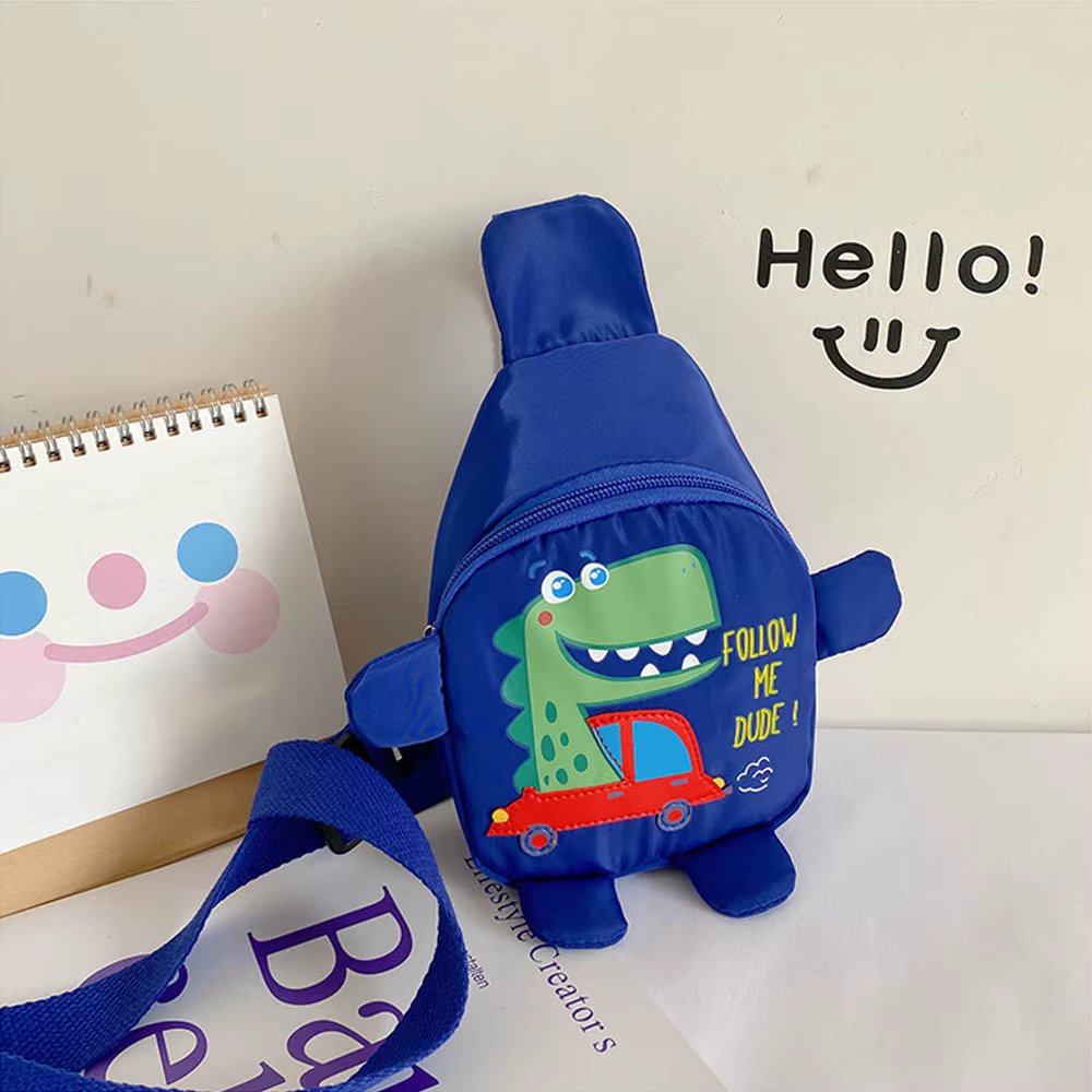 Cartoon Toddler Shoulder Bags Baby Outdoor Travel Backpack Children's Bags Unisex Cross-body Dinosaur Mini Chest Bag 3-6 Years