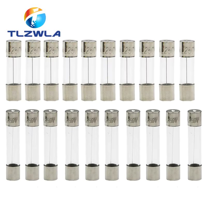 10pcs/lot One Sell 5*20mm 6*30mm Fast Blow Glass Tube Fuses 5x20 6x30 mm 250V 0.5 1 2 3 4 5 6 8 10 15 20 25 30 A AMP Fuse