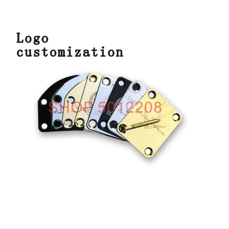 LIMITED EDITION Custom  F Neck Plate For St/TL Electric Guitar 70th Anniversary Commemoration Gold/Chrome/Black