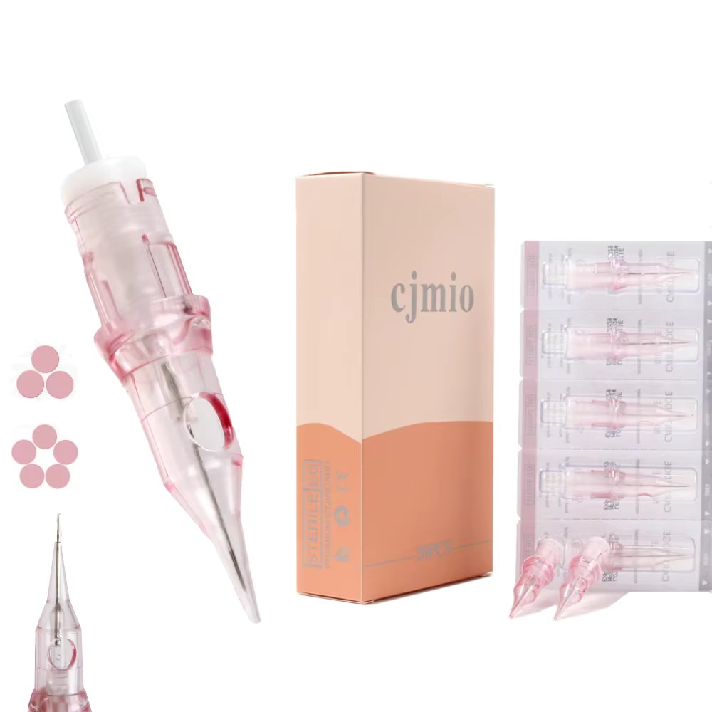 CJMIO 20pcs Bugpin 3RL Tattoo Cartridges Needle Stranded Round Liner Shader Tattoo Needls 5RL 7RL 9RL Eyebrow Lip Tattoo Needle