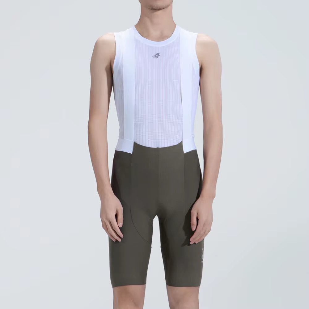 Men's Kaki grate for the men's car MEDA BETA + Level bib short riding suit 2024SSZ277