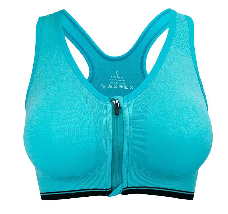 Cloud Hide Sports Bra Women S-XXXL Front Zipper Underwear Fitness Shirt Push Up Yoga Crop Top Bras  Athletic Vest Gym Sportswear