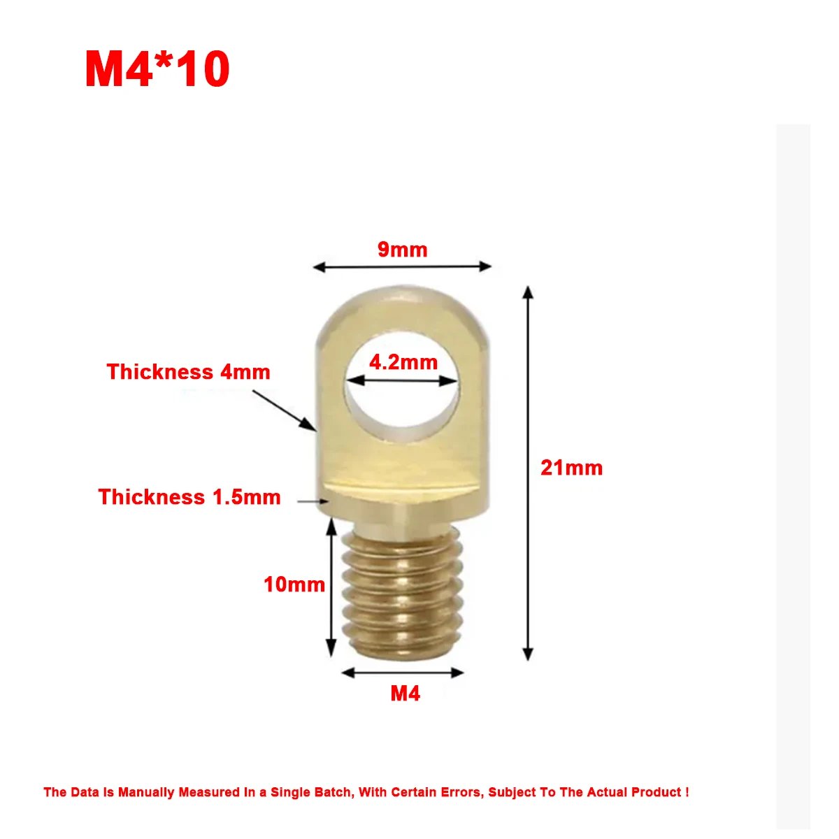 5pcs  M4X10