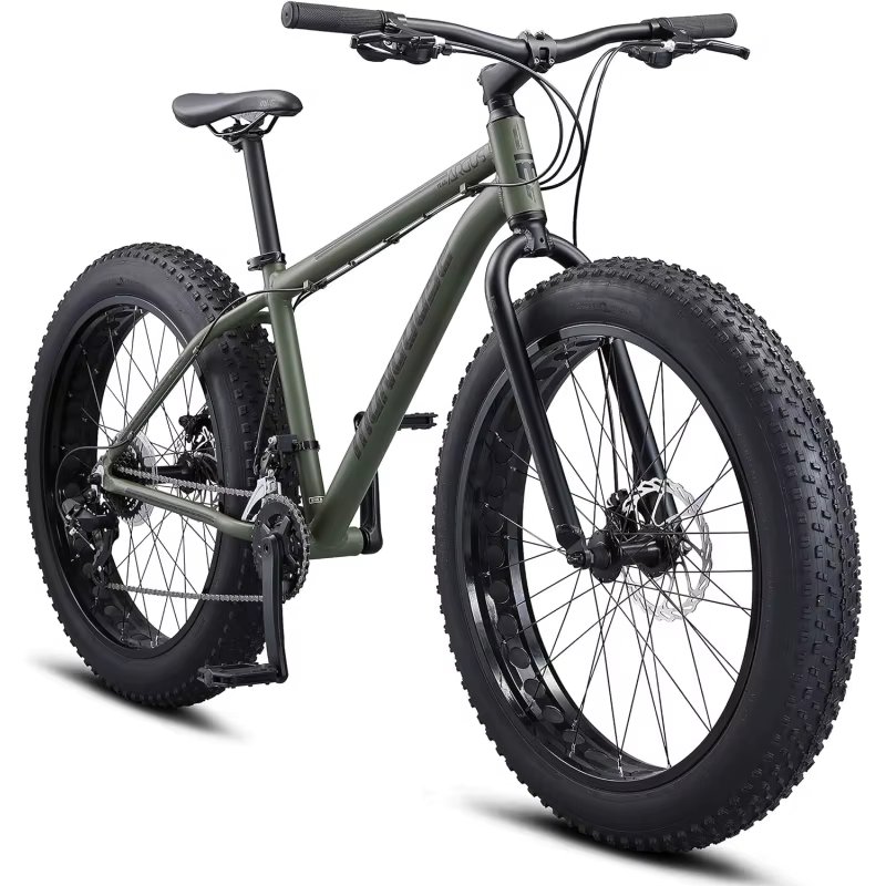 AQMongoose Argus ST; Trail Fat Tire Mountain Bike for Adult Youth  ,20 to 26-Inch Wheels,Mechanical Disc Brakes,Aluminum Frame