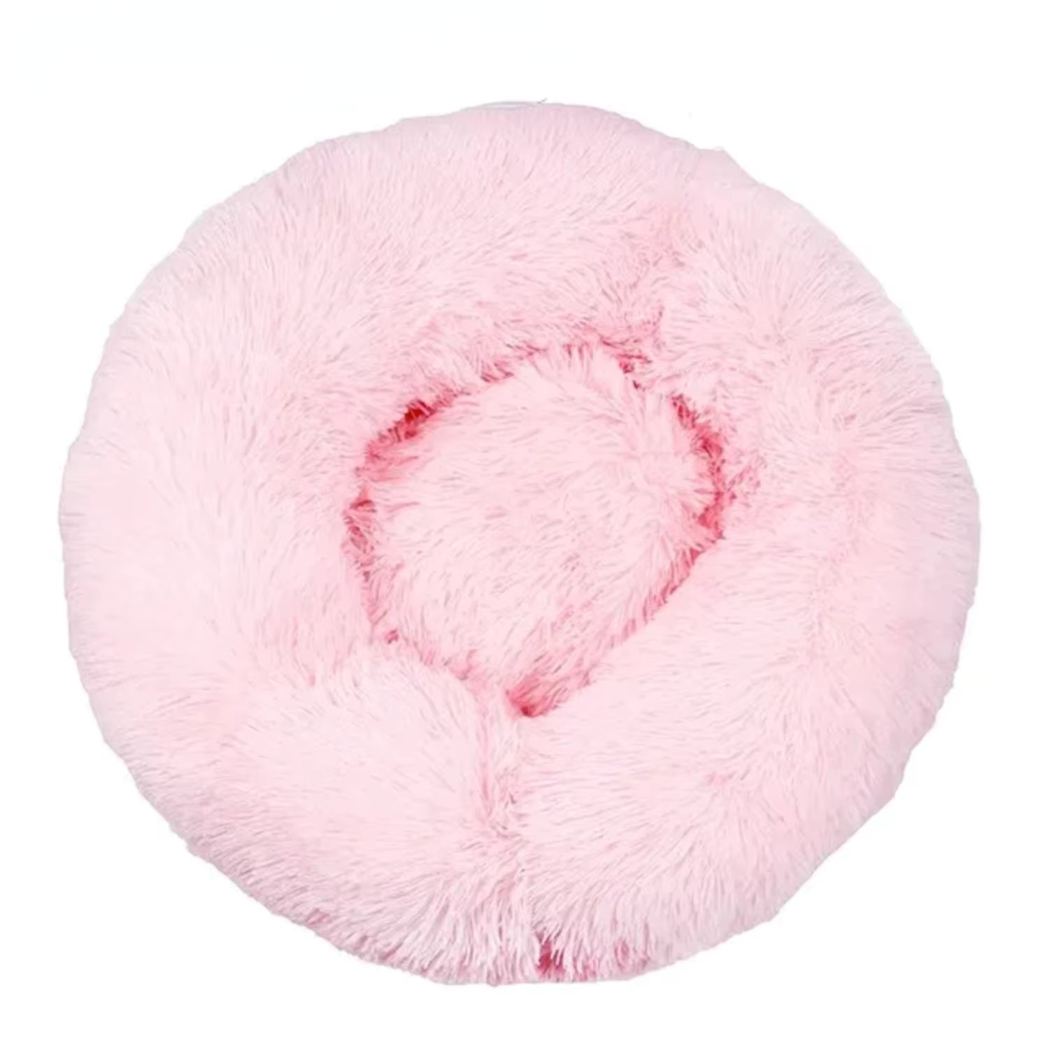 Cat Nest Round Soft Shaggy Mat  Kittens Chihuahua Indoor Dog Cat Bed Pet Supplies Removable Machine Washable Pillow Bed Honey