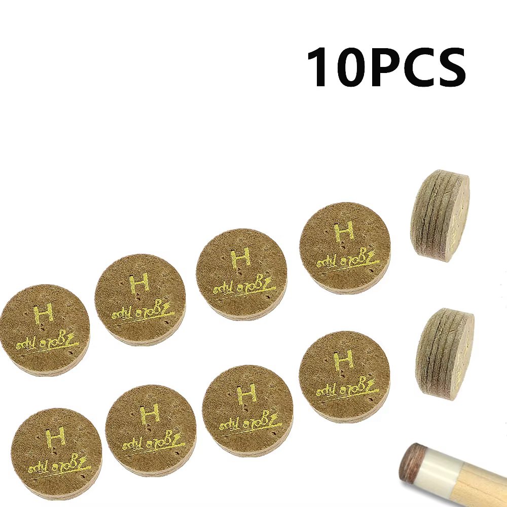 10PCS 10/11/13mm Billiard Pool Cue Tips H Hardness Billiard Snooker Cue Stick Tip Billiard Cue Accessories