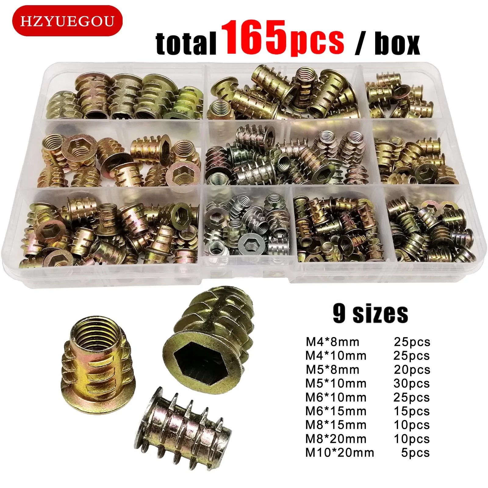 1 box include 165pcs