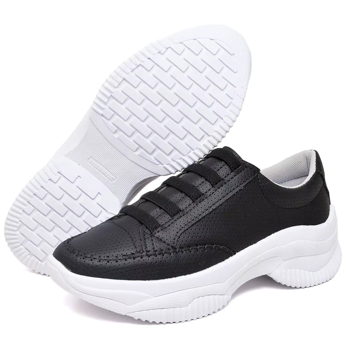 Women's low-top synthetic high-platform sneakers from 33 to 42