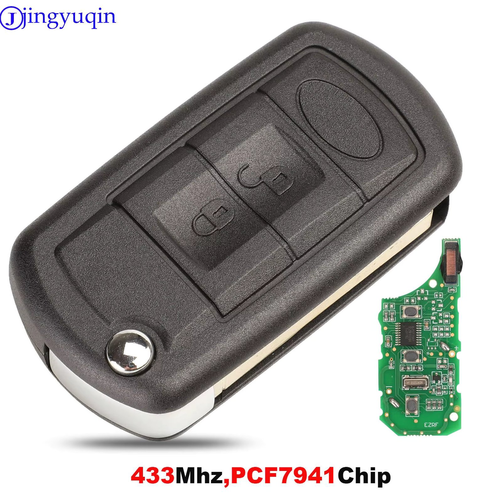 jingyuqin Remote Flip Car Key ASK 315/433MHZ pcf7941/ID46 Chip For LAND ROVER Range Rover Sport LR3 Discovery Control
