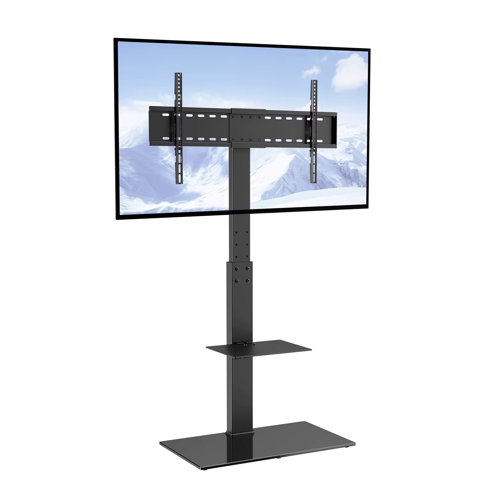 VEVOR TV Stand Mount Swivel Tall TV Stand for 32-55/ 65/ 85 inch TV Height Adjustable Portable Floor TV Stand Max VESA 600x800mm