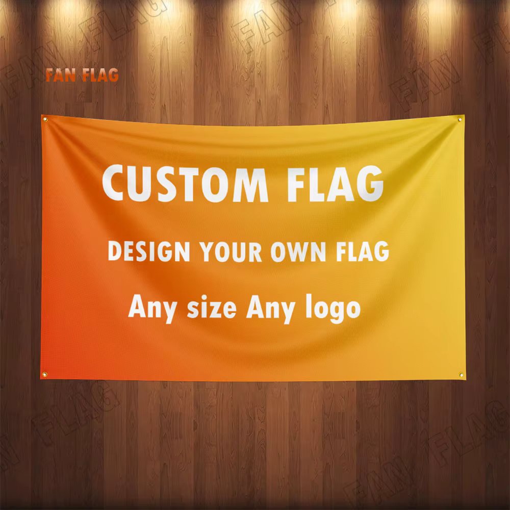 90x150cm Professional Custom Car Motorcycle Team or Conpany Logo Flag Polyester Printed Decoration Banner Tapestry Banner