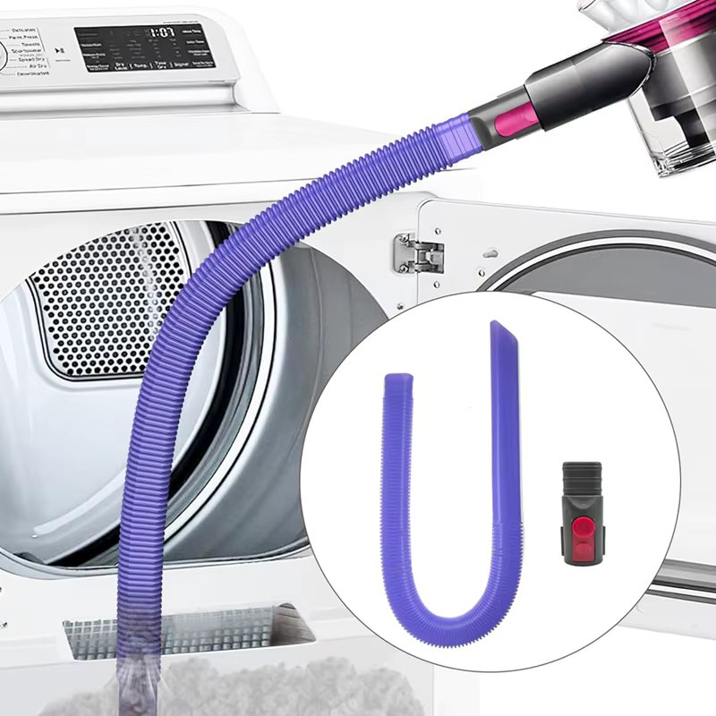 Dryer Vent Cleaner Kit For Dyson V7 V8 V10 V11 V15 Vacuum Hose Attachment Lint Remover For Efficient Cleaning Easy Install