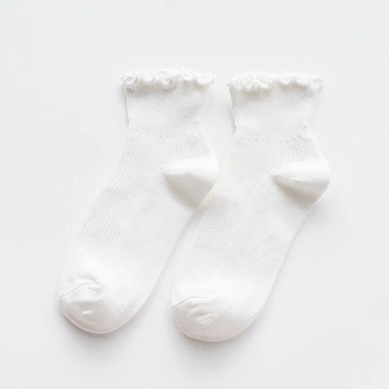 5 Pairs White