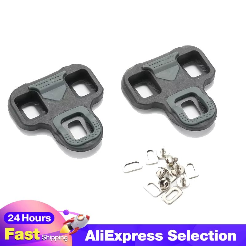 Rrskit Bicycle Pedal Cleats Road Bike Self-Locking Plate For KEO Ultralight Cycling Pedal Shoes Cleat Floating For Wellgo RC7