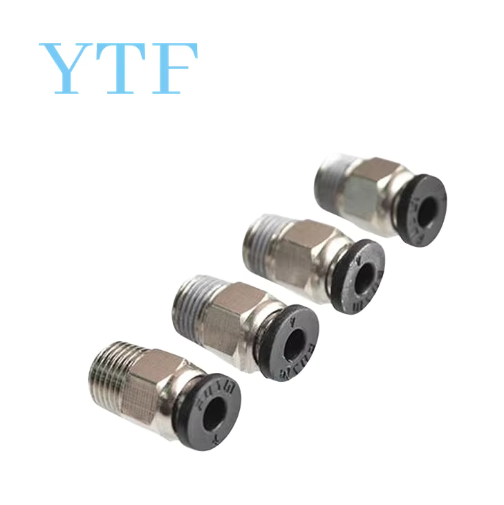 5pcs 3D Printer Parts Through V6 Quick Connector Feed Pipe Connector M4 Diameter M10 Thread Fittings PC4-01
