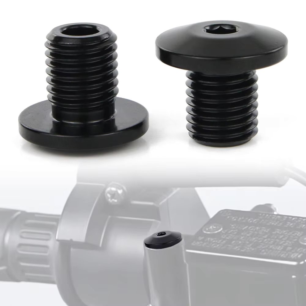 2Pcs Universal M10*1.25 Mirror Hole Plug Screw Bolt For Husqvarna 701 Kawasaki ER-5 KLR 650 Versys 100 Z1000 KTM 1290 690 Duke